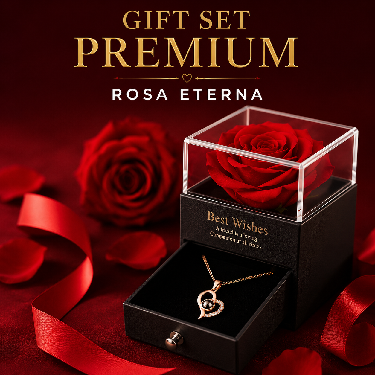Gift Set Premium™ | Rosa & Girassol - [CHEGANDO EM 2 DIAS - FRETE GRÁTIS] (SOMENTE ATÉ DIA 12/06)